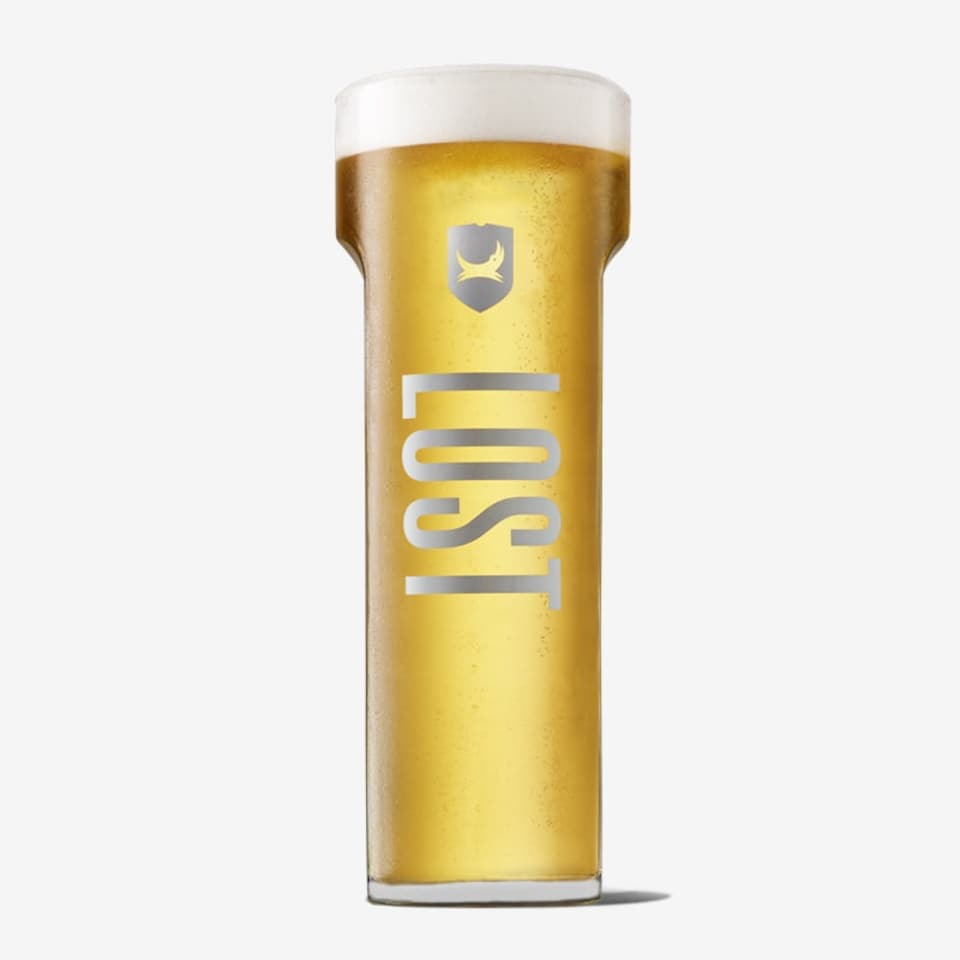image 1 of Lost Lager Glass Clear