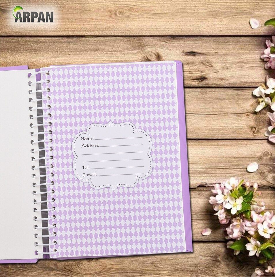 image 1 of ARPAN Self Adhesive Spiral Ring Binding Photo Album – 36 Sheets / 72 Sides – Large Sticky Page Scrapbook Memory Album for Photos, Keepsakes & Special Occasions