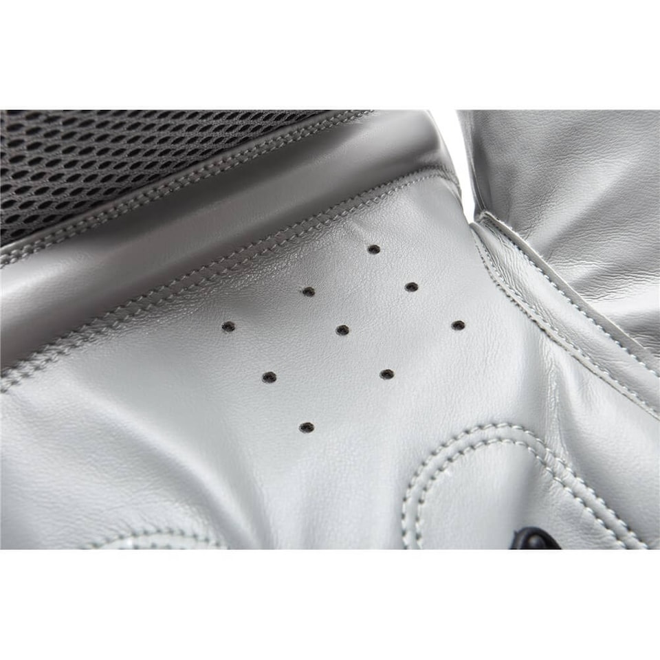 image 1 of Reebok Boxing Gloves - Black and Grey, Breathable Palm and Hook-and-Loop Strap (10oz) | Grey | Black and Grey | 10oz