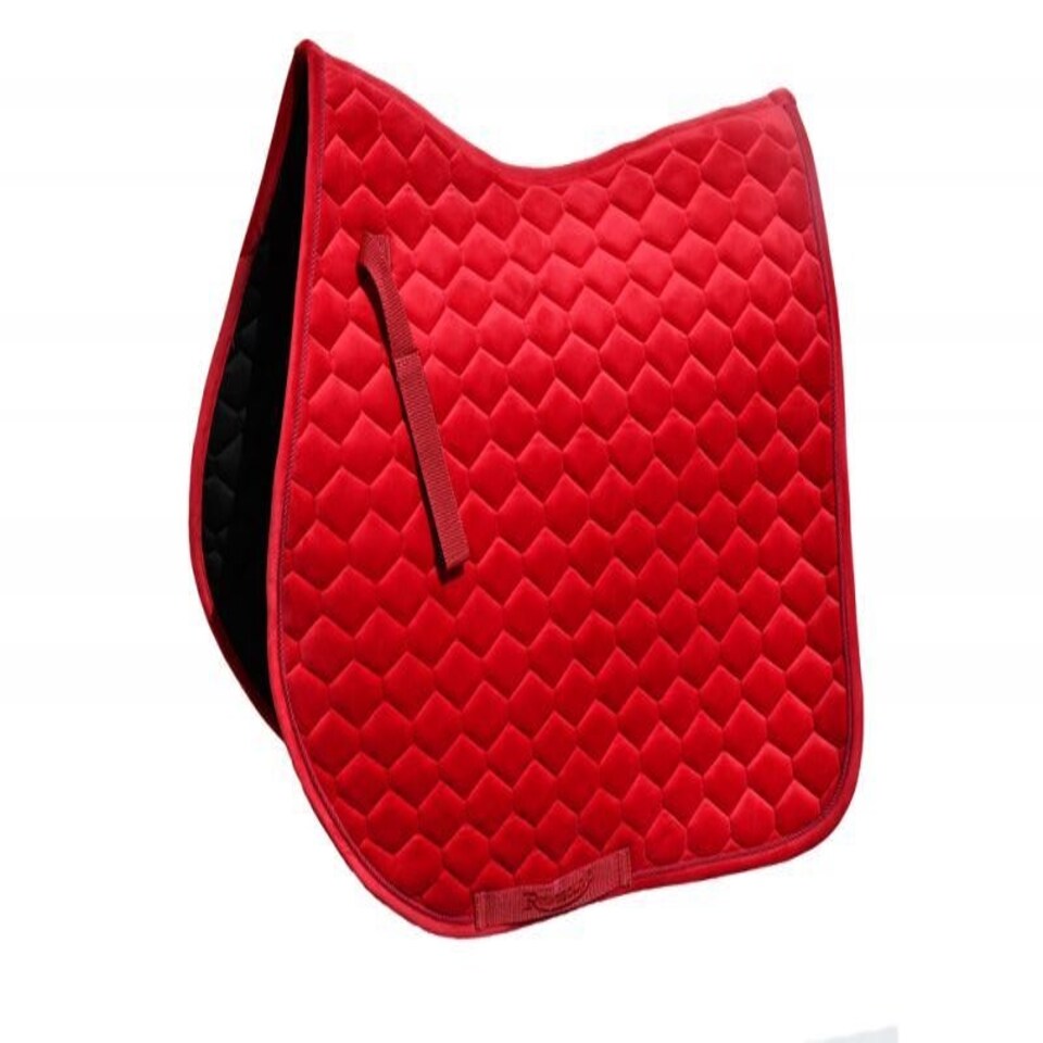 image 1 of Rhinegold Velvet Hexagon GP Saddle Pad Grey | Colour: Lavagrey
Size: Pony