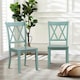 image 3 of COSTWAY Set of 2 Dining Chairs Wooden Armless Chairs Green
