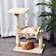 image 2 of PawHut Cat Tree Scratch Post with Bed Hammock Sisal for Indoor Cats