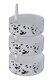 image 2 of 3Pc Speckled Plastic Rotary Storage Set | White