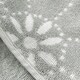 image 2 of Luxury Marrakesh Floral Geo Patterned Towels - 100% Cotton Grey | Dove Grey | Hand towel