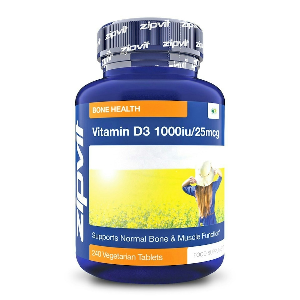 image 1 of Vitamin D 1000iu 240 Micro Tablets. High Absorption Cholecalciferol D3. Maintains Bone and Muscle Function. Supports The Immune System.