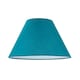 image 1 of 10 Inch Vivid Teal Cotton Coolie Shade for Table Lamp or Pendant | Blue
