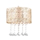 image 1 of Gold Cut Out Jewelled Easy Fit Light Shade | Gold | Clear | Medium | 1