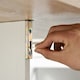 image 8 of HOMCOM Drop-Leaf Dining Table Folding Desk Bar Table with Storage Shelf