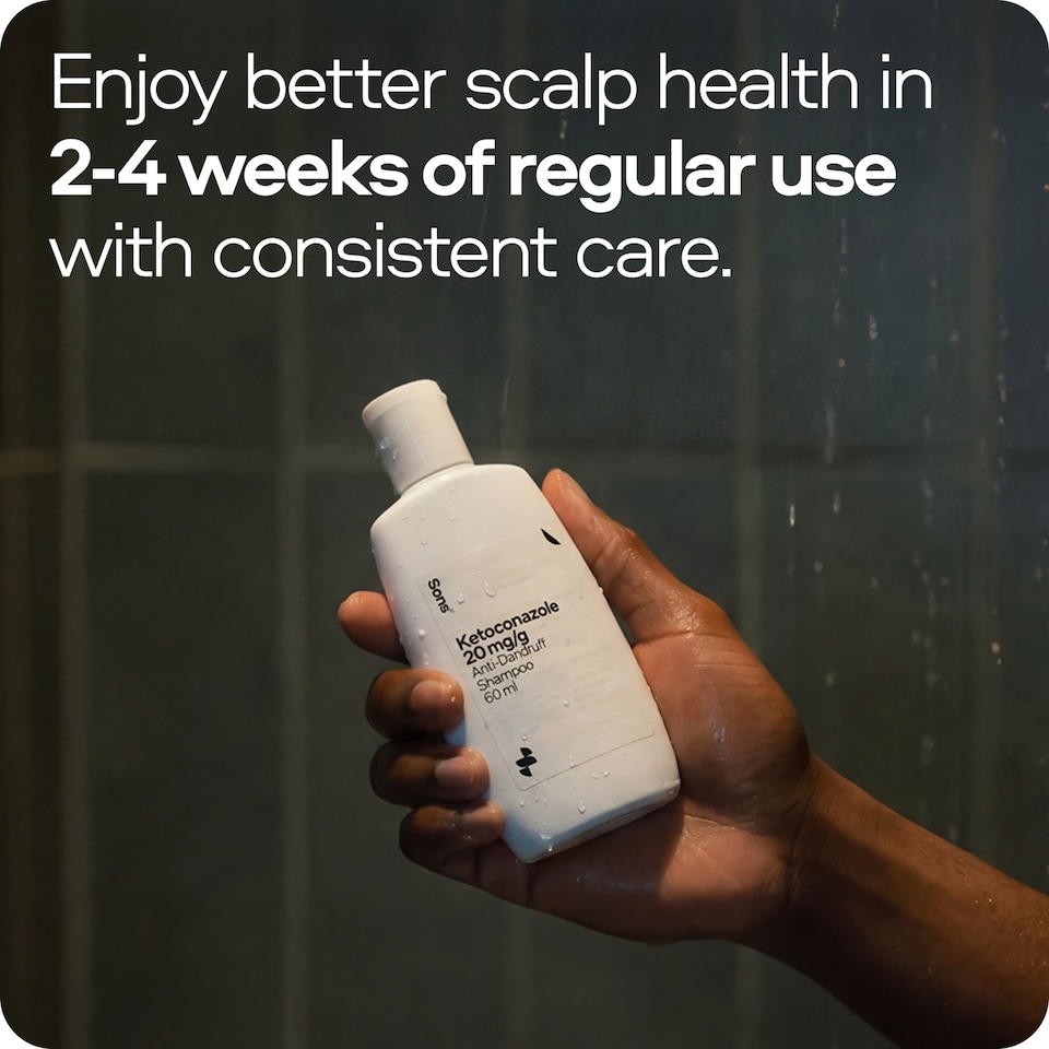 image 1 of Sons Ketoconazole 2% Anti-Dandruff Shampoo, Medicated Scalp Treatment, 2x60ml
