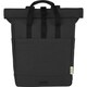 image 1 of Joey Roll Top Canvas 15L Laptop Backpack - Solid Black - One Size