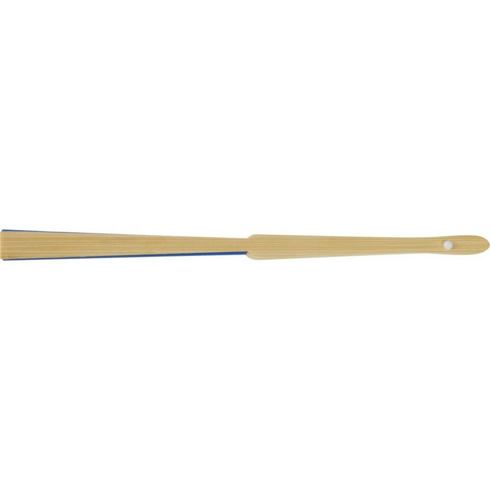 image 1 of Carmen Bamboo Handheld Fan - Aqua Blue - One Size