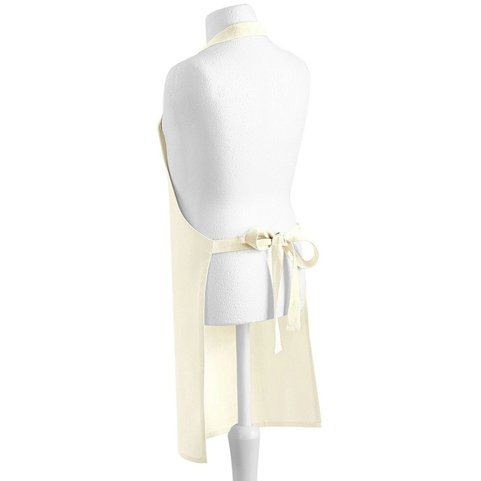 image 1 of Westford Mill Childrens/Kids Junior Cotton Craft Apron - Natural - One Size