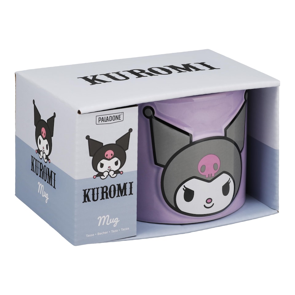 image 1 of Kuromi Purple Mug, Officially Licensed Sanrio Hello Kitty Friends 400ml Ceramic Coffee Cup Gift for Girls Women Teens, Paladone