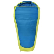Mountain Warehouse Microlite 1400 Sleeping Bag Hollow Fibre Camping Accessory Right Handed Zip - Regular length (200cm) Blue