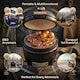 image 6 of Kamado Egg Ceramic Charcoal BBQ Barbecue Grill Roaster Smoker 13″