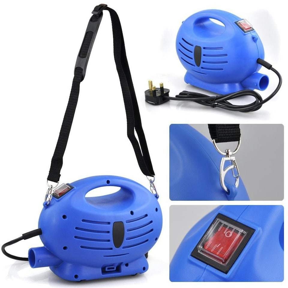 image 1 of Oypla 650W 800ml Electric Paint Sprayer Zoom Spray Gun Decorating Fence DIY Tool Blue