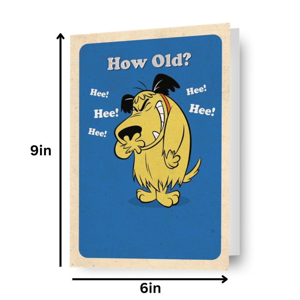 image 1 of Wacky Races 'How Old?' Birthday Card