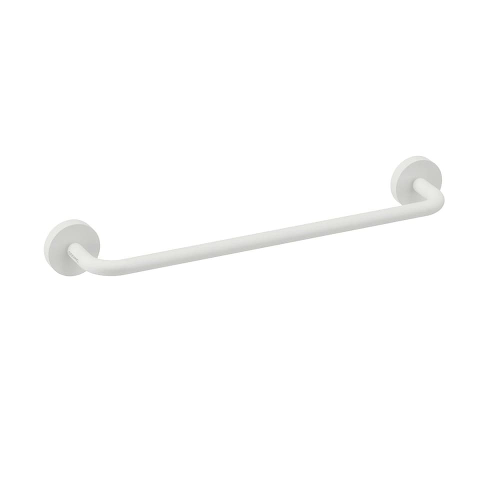 image 1 of Cosmic Wall Mounted Hand Towel Circular Holder with Matte Stainless Steel White