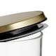 image 4 of Interiors by Premier 550ml Gold Lid Storage Jar, Clear Glass with Airtight Silicone Seal and Gold-Coloured Metal Lid
