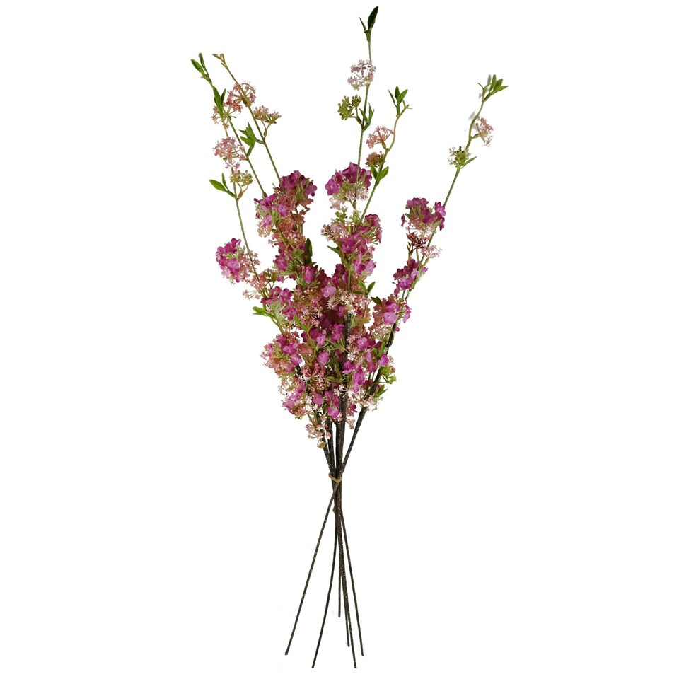 image 1 of 100cm Pink Blossom Spray Stem