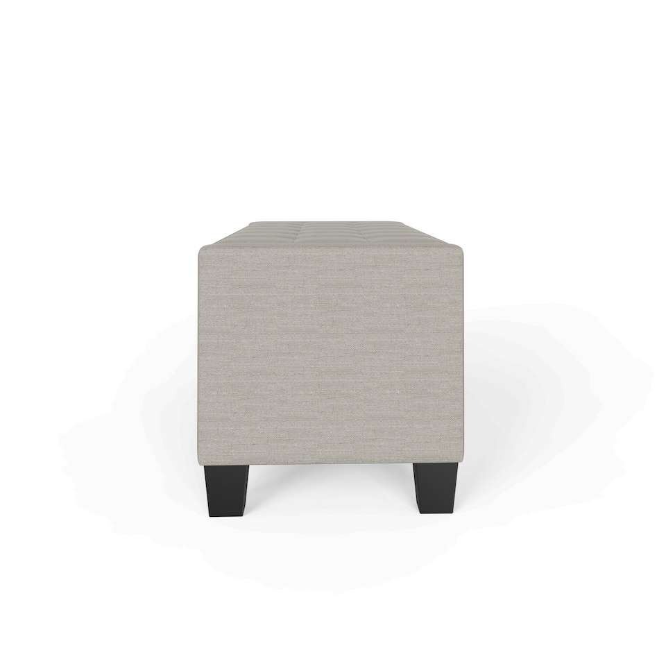 image 1 of Verona Ottoman Storage Bench | Cream | Natural
