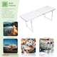 image 5 of 6ft Folding Outdoor Camping Kitchen Work Top Table | White