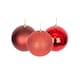 image 1 of Christmas Tree Decorations Baubles dark red 6cm-6pcs -pvc