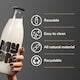 image 4 of MYOM 1L Barista Glass Oat Milk Bottle