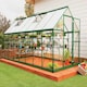 image 2 of Greenhouse Hybrid 6 x 12 - Polycarbonate - L370 x W185 x H208 cm - Green