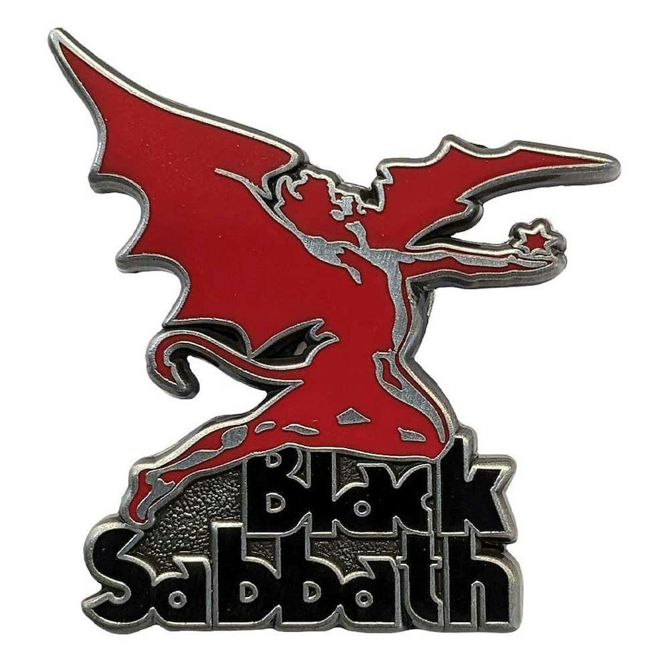 Black Sabbath Pin Badge: Logo & Daemon N/A