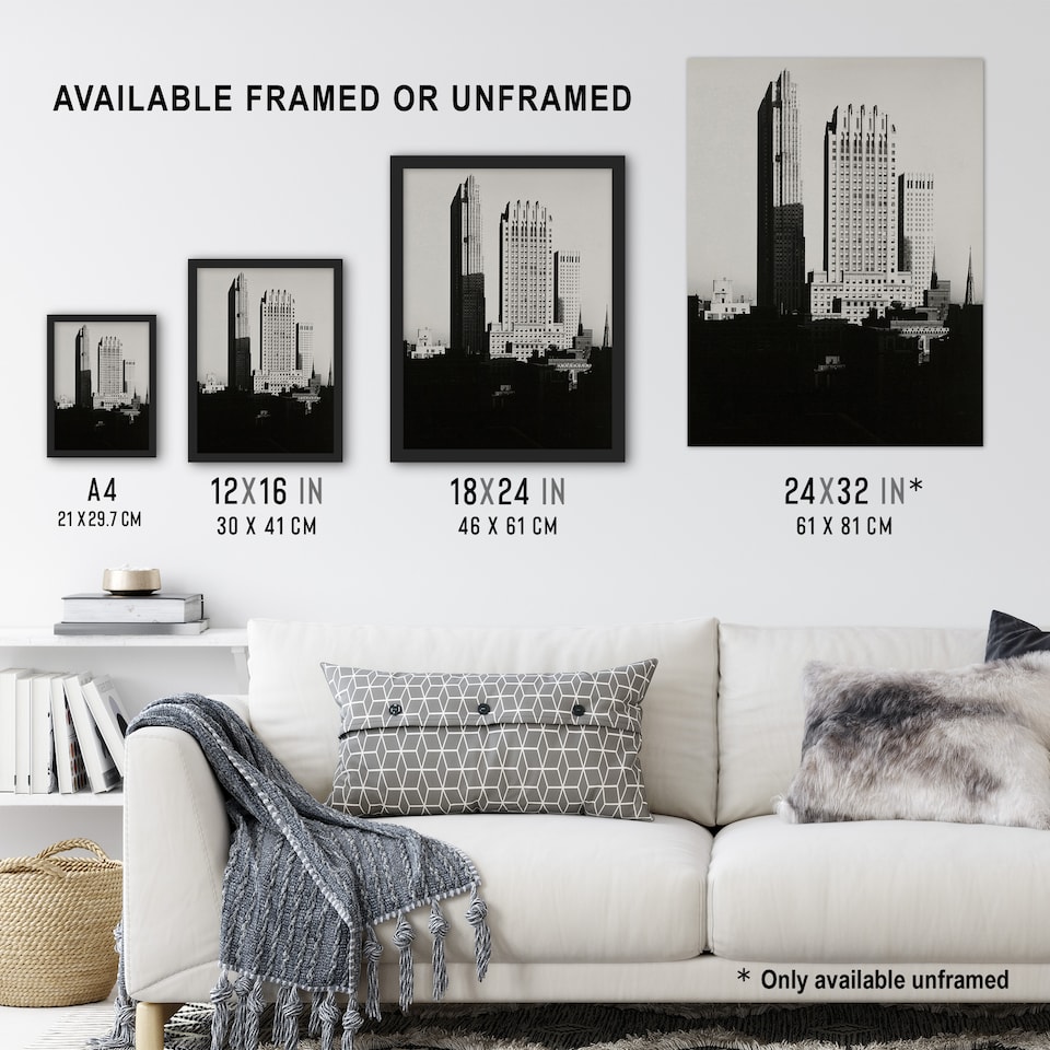 image 1 of New York from the Shelton Alfred Stieglitz Huge Wall Art Print 18X24 In