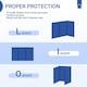 image 3 of Outsunny Camping Windbreak Portable Wind Blocker Privacy Wall, 4.5m x 1.5m