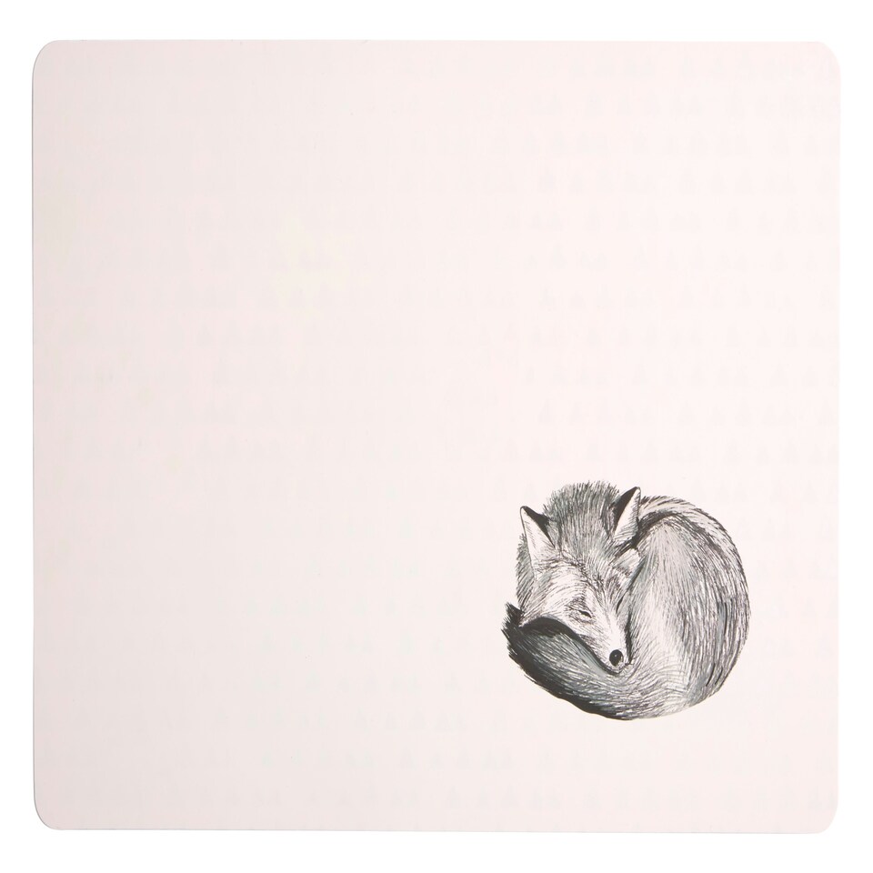 image 1 of Interiors By Premier Set Of Two Mini Forest Placemats And Coasters, Woodland-Themed Dining Set, Heat Resistant Tableware