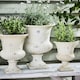 image 2 of Granada White Urn Planters White