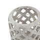 image 4 of Hill Interiors Stone Effect Hurricane Lantern - Grey - 32cm x 20cm x 20cm