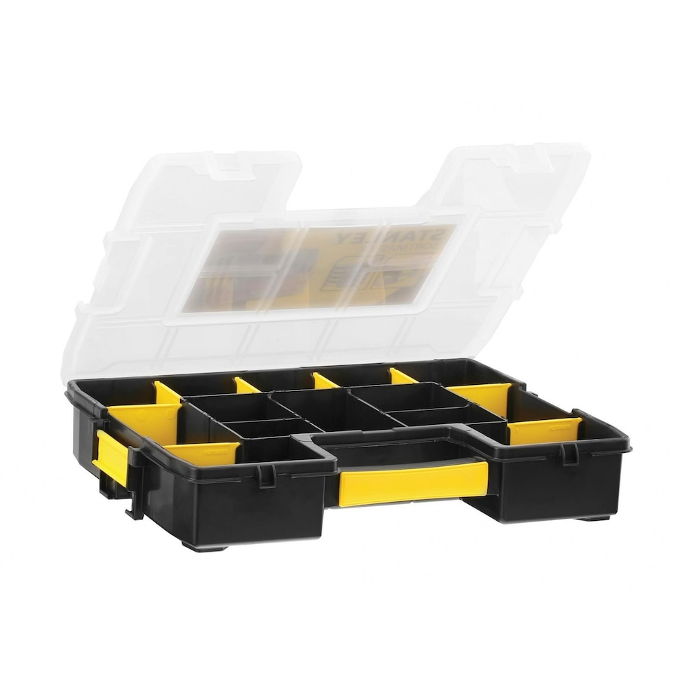 image 1 of Stanley Hand Tools Sortmaster Junior Stackable Organiser - Multi Colour - Single Multi