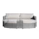 image 1 of Direct Wicker Outdoor Garden Rattan Sun Lounger with Coffee Table