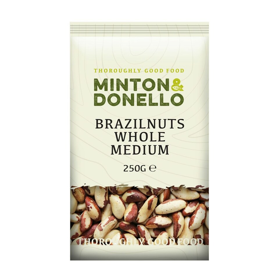 image 1 of Minton & Donello Whole Medium Brazil Nuts 6 x 250g