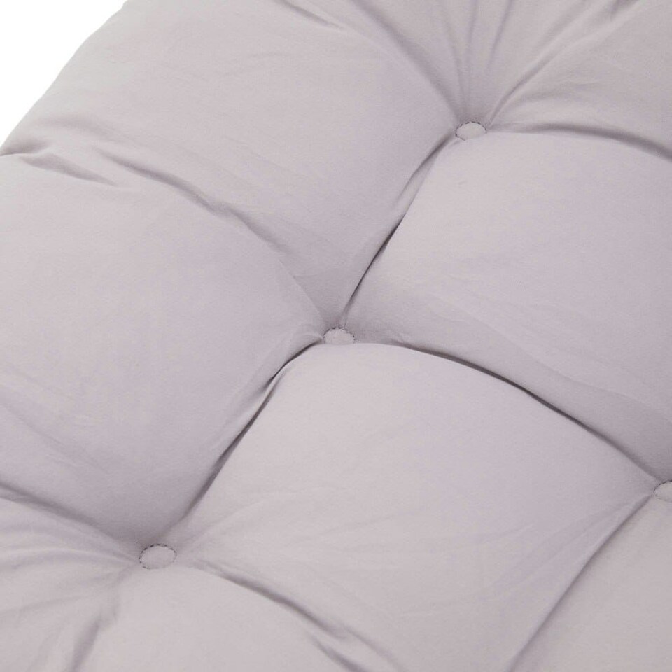 image 1 of Living and Home Set of 2 Outdoor Lounge Chair Cushions, Grey