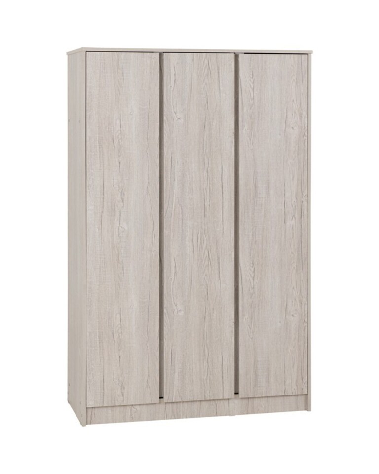 image 1 of Malvern 3 Door Wardrobe - L50.5 x W115 x H180 cm - Urban Snow | Brown | Urban Snow