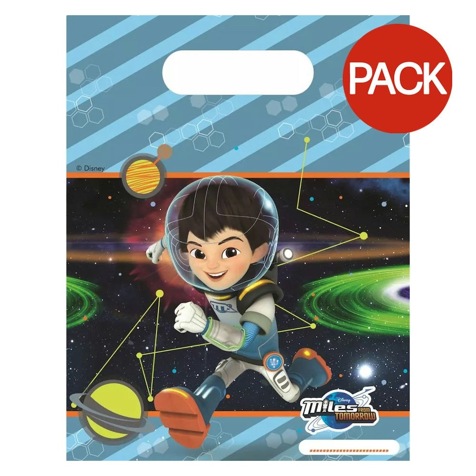 Miles From Tomorrowland Outer Space Party Bags (Pack of 6) - Multicoloured - One Size