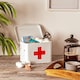 image 7 of Harbour Housewares Vintage Metal First Aid Box - 23cm - White | White | White | 1