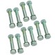 image 1 of M16 (16mm) x 90mm High Tensile Tow Bar Ball Fixing Bolts Washers + Nuts 10 Pack