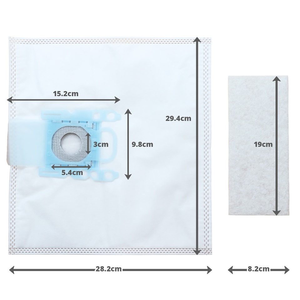 image 1 of Reliapart Dust Bags Filter Kit for Bosch 00577549 Pack of 5 and 1 Filter VSZ7A400-12