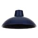 image 2 of Industrial Retro Designed Matt Midnight Blue Curved Metal Ceiling Pendant Shade | Blue