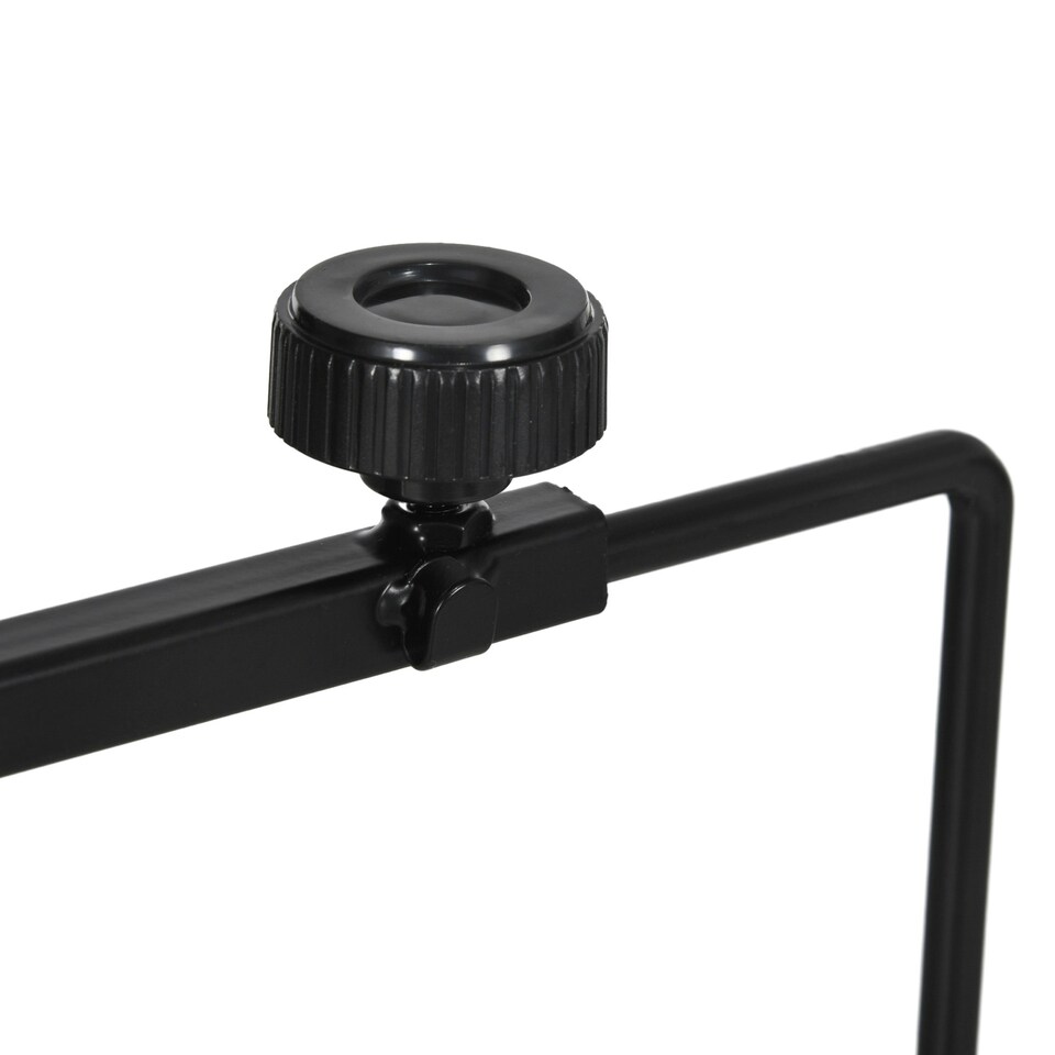 image 1 of PawHut Reptile Lamp Stand, Adjustable Lamp Holder with Hook Hanging Base