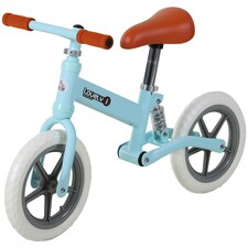 HOMCOM Kid Balance Bike ChildrenBicycle Adjustable Seat 2-5 Years No Pedal Blue