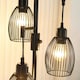 image 8 of HOMCOM Industrial 3-Light Floor Lamp Dimmable Standing Lamp for Living Room