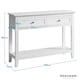 image 6 of Karlstad Console Hallway Table with 2 Drawers in White