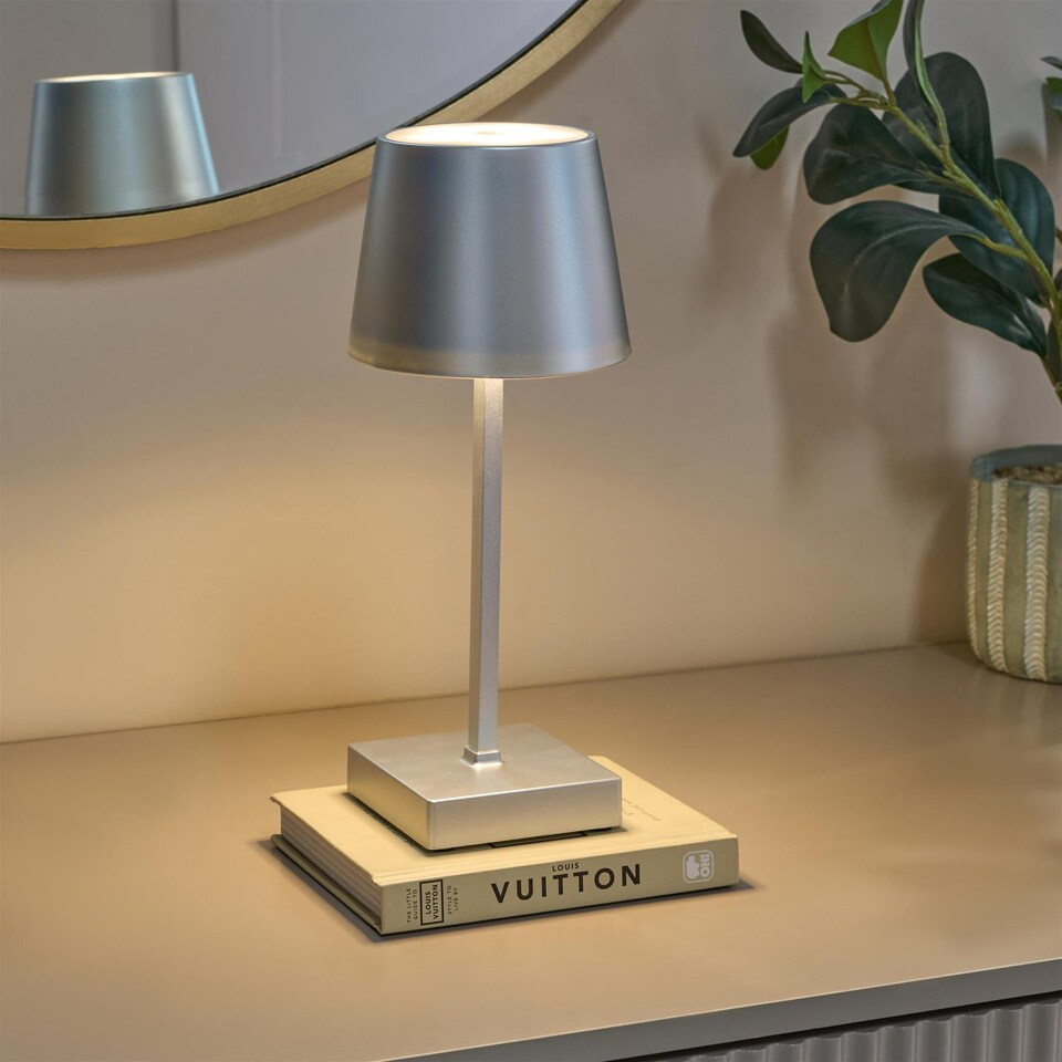 image 1 of OHS Bedside Cordless Table Lamp LED Battery Operated Night Light